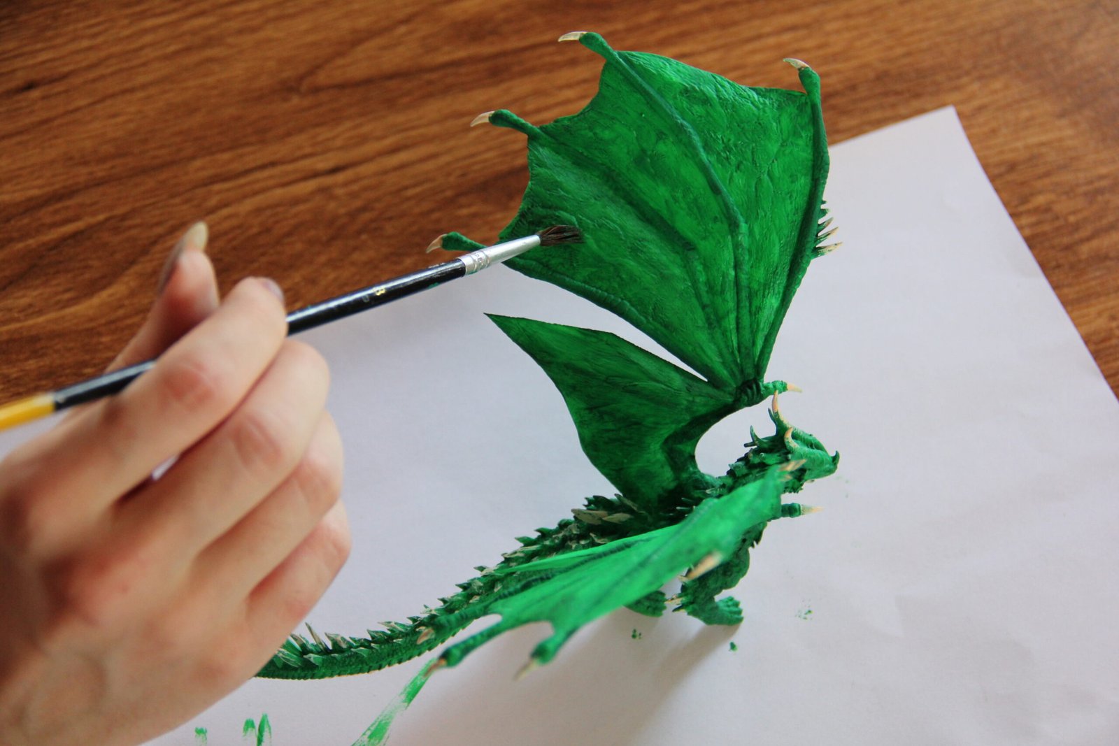 Ruční post-processing 3D výtisku – detailní malování a povrchová úprava modelu