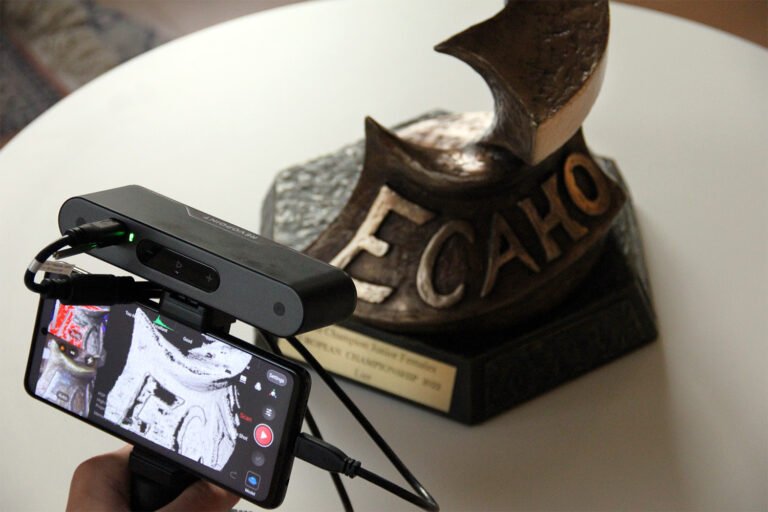 3D modelování a skenování trofeje ecaho
