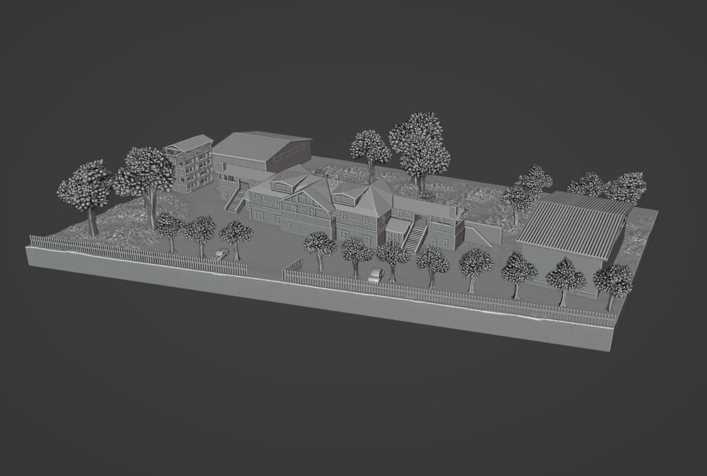 Vizualizace urbanistického 3D modelu vytvořeného podle zadání klienta