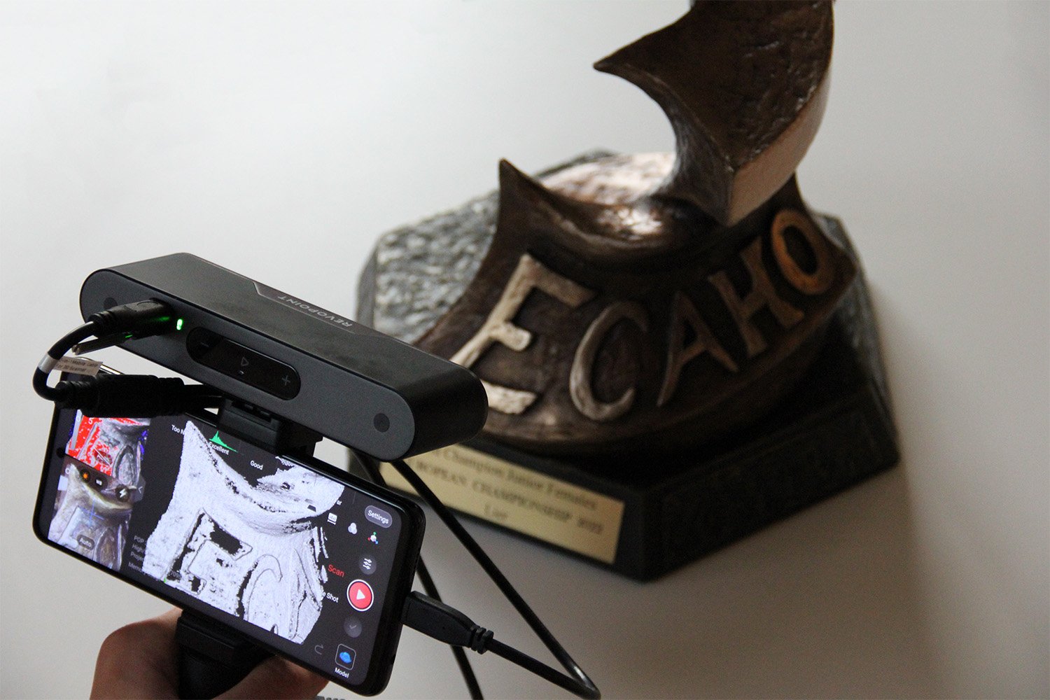 Praktické 3D skenování trofeje ECAHO